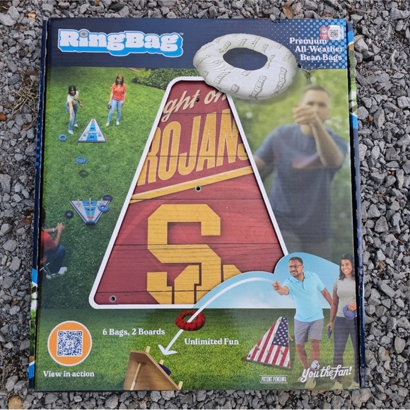 Ring Bag Game NCAA USC Trojans New In Box 2 Boards, 6 Bags - Picture 2 of 9